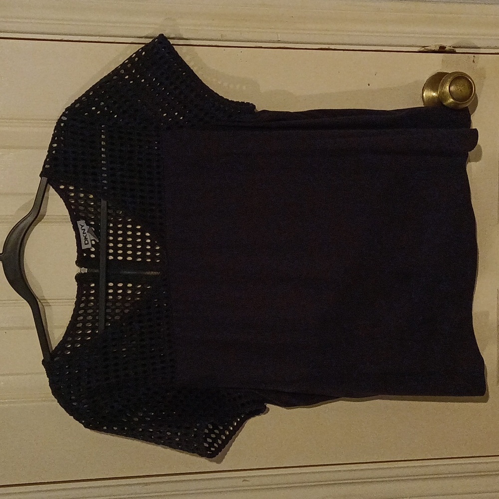 Eyelet Texture Sleeve Loose Top